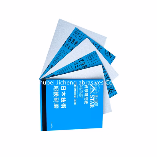 Produttore di carta vetrata personalizzata con carta abrasiva all'ossido di allumina secca/Ao in Cina