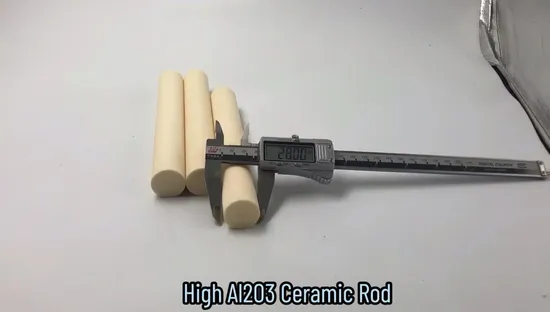 Lavorazione CNC personalizzata 95% 99% Affilatura asta in ceramica di allumina Affilatura asta solida